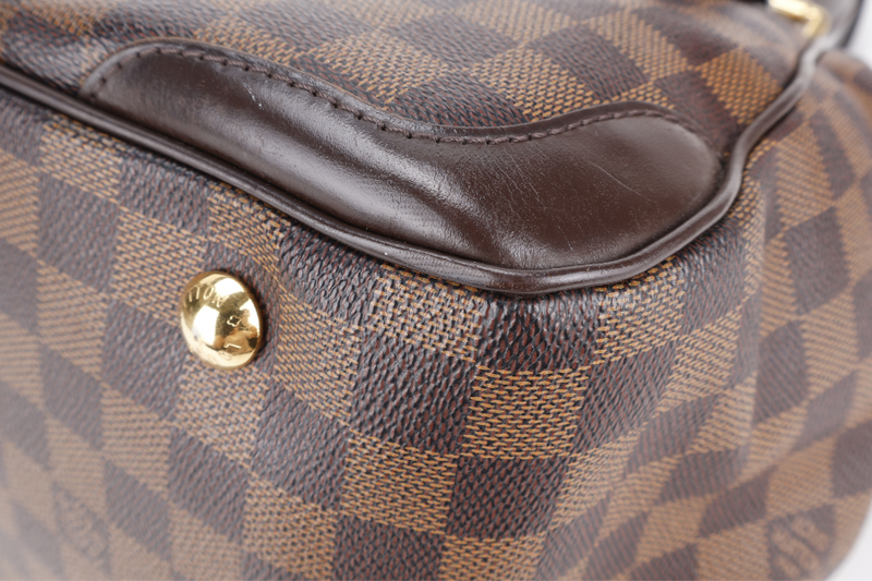 LOUIS VUITTON VERONA MM DAMIER EBENE CANVAS GOLD HARDWARE WITH LOCK&KEYS AND DUST COVER
