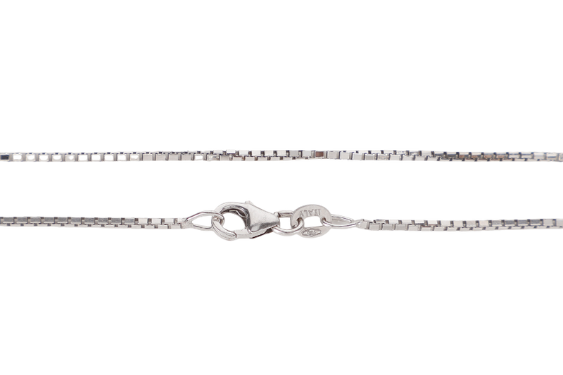 18K WG DIAMOND BALL NECKLACE 6G