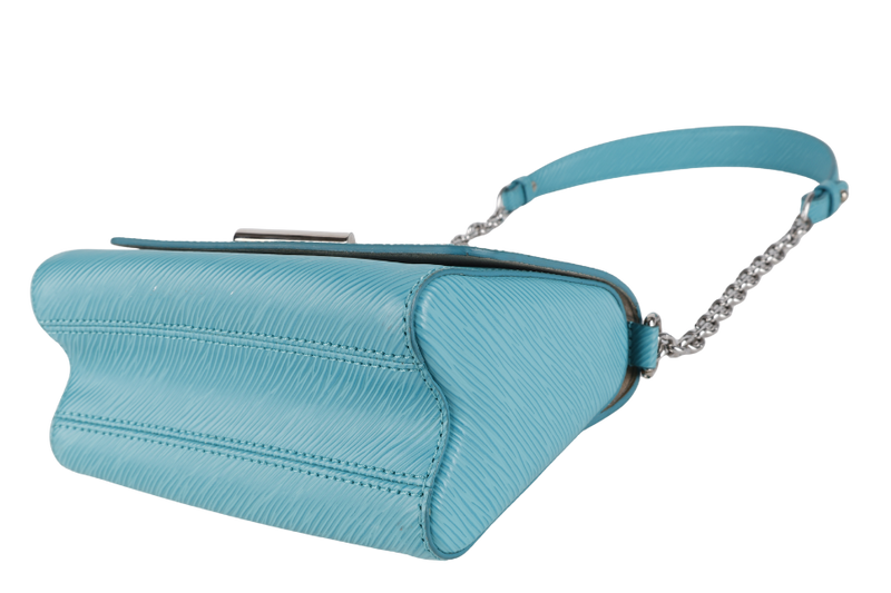 LOUIS VUITTON M50283 TWIST MM MINT GREEN EPI LEATHER SILVER HARDWARE WITH MIRROR NO DUST COVER