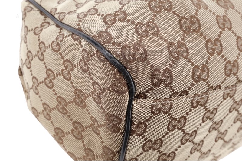 GUCCI SUKEY TOTE BAG BEIGE CANVAS WITH GOLD HARDWARE NO DUST COVER