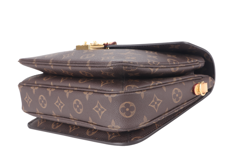 LOUIS VUITTON M44875 POCHETTE METIS MONOGRAM CANVAS GOLD HARDWARE WITH DUST COVER AND STRAPS