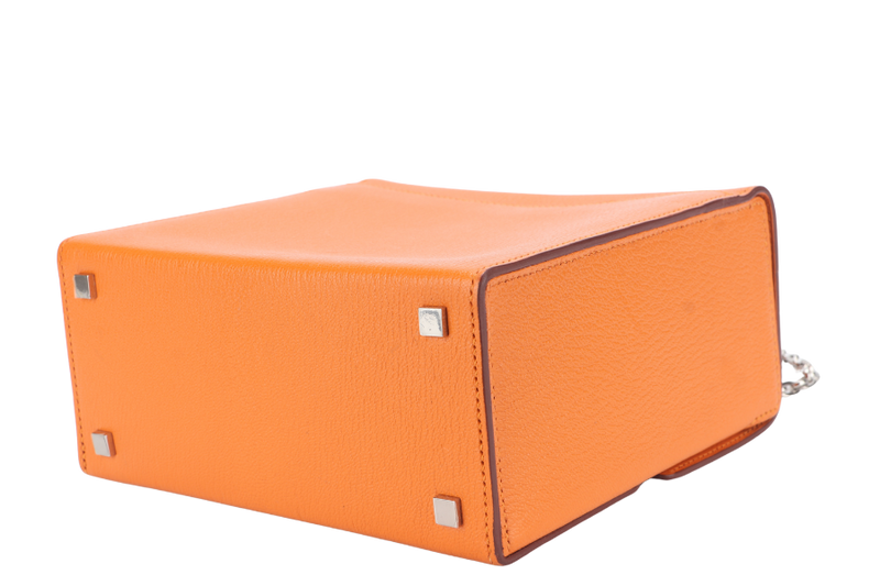 HERMES CINHETIC APRICOT COLOR CHEVRE LEATHER SILVER HARDWARE STAMP C (YEAR 2018) WITH DUST COVER