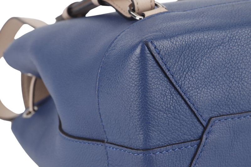 LOUIS VUITTON TAURILLON LOCKME BACKPACK (M41817) BLUE-PINK CALFSKIN LEATHER SILVER HARDWARE NO DUST COVER