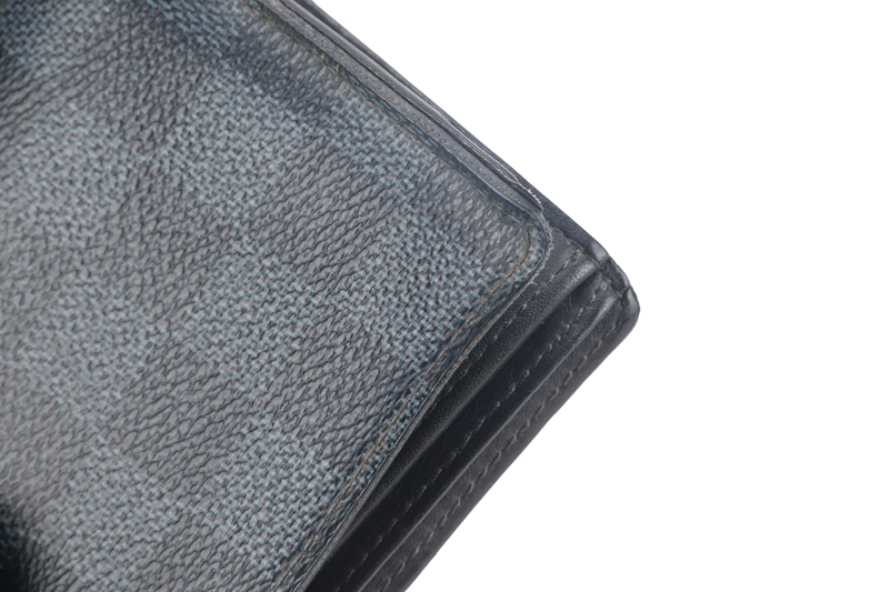 LOUIS VUITTON N60895 MULTIPLE DAMIER GRAPHITE WALLET BI-FOLD WITH DUST COVER AND BOX