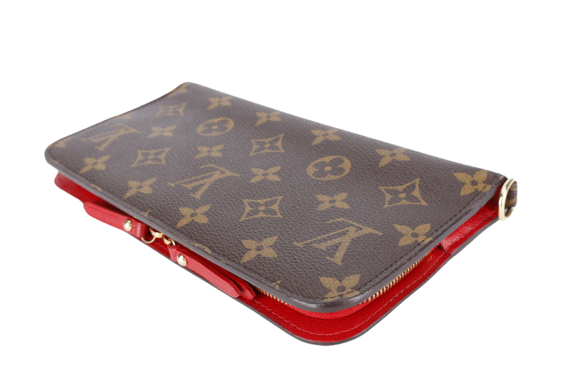 LOUIS VUITTON INSOLITE LONG WALLET GOLD HARDWARE WITH DUST COVER