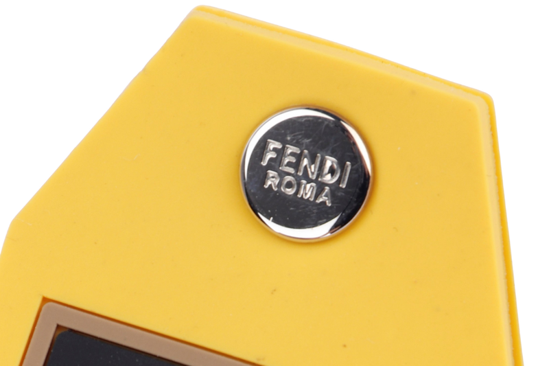 Fendi Yellow Color Tag Charm No Box