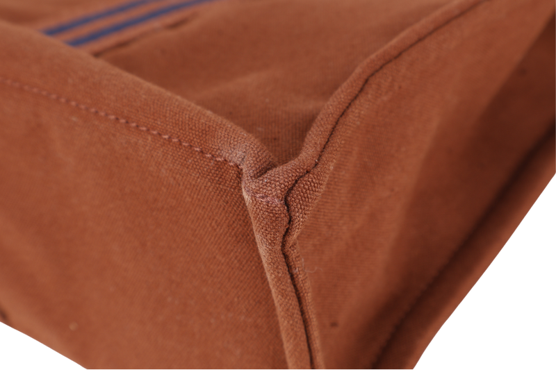 HERMES FOURRE TOUT MM BROWN CANVAS TOTE BAG NO DUST COVER