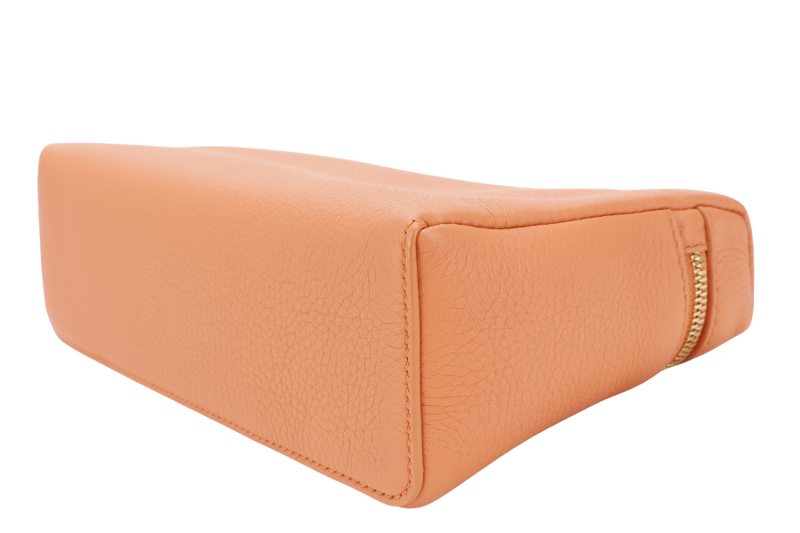 LORO PIANA EXTRA POCKET L19 GRAINED CALFSKIN CINNAMON ORANGE (LOAX) COLOR GOLD HARDWARE WITH DUST COVER AND BOX