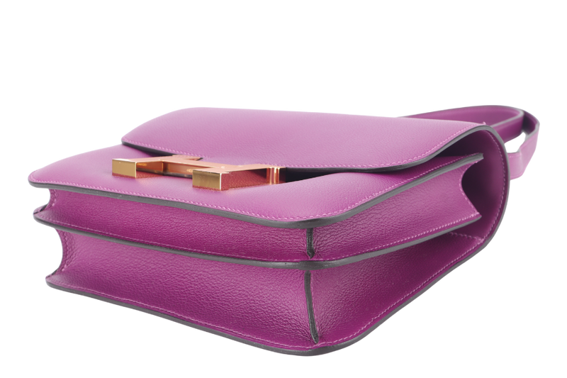 HERMES CONSTANCE 24 ANEMONE EVERCOLOR PERMABRASS HARDWARE STAMP Y (YEAR 2020) WITH DUST COVER AND BOX