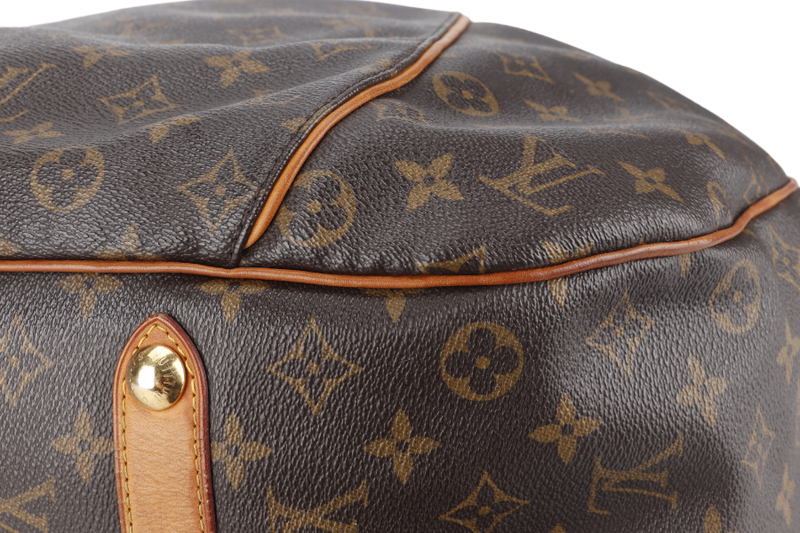 LOUIS VUITTON GALLERIA BAG GM BROWN MONOGRAM CANVAS GOLD HARDWARE WITH DUST COVER