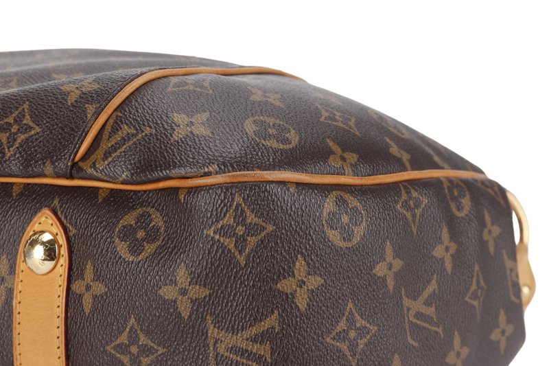 LOUIS VUITTON GALLERIA PM MONOGRAM CANVAS HOBO BAG GOLD HARDWARE WITH DUST COVER