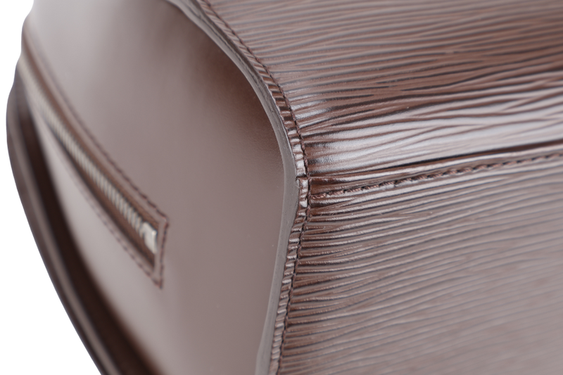 LOUIS VUITTON POINT-NEUF DARK BROWN EPI LEATHER SILVER HARDWARE NO DUST COVER