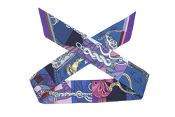 HERMES SILK TWILLY PURPLE & PINK NO BOX