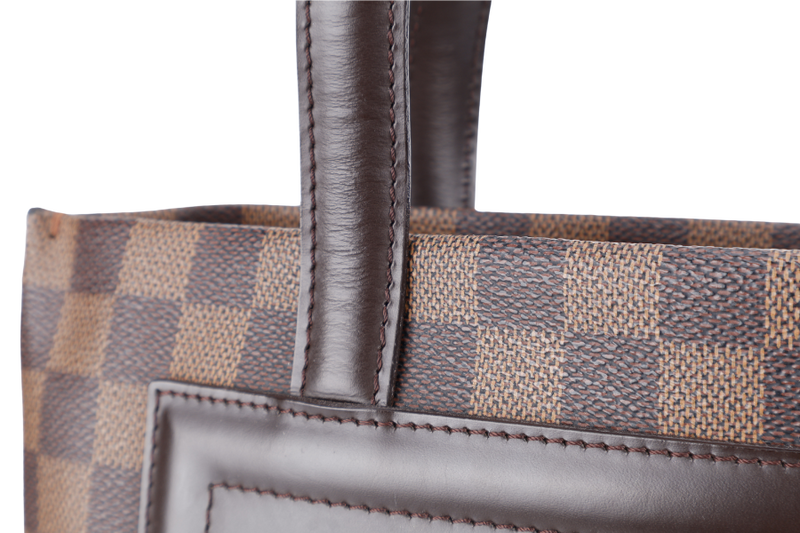 LOUIS VUITTON M51149 CLIFTON HANDBAG DAMIER EBENE GOLD HARDWARE NO DUST COVER