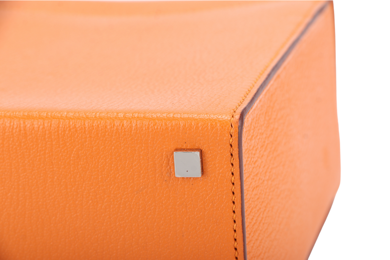 HERMES CINHETIC APRICOT COLOR CHEVRE LEATHER SILVER HARDWARE STAMP C (YEAR 2018) WITH DUST COVER