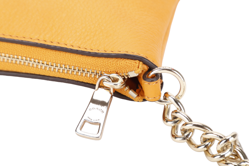 COACH QUINN CROSSBODY BAG ORANGE LEATHER GOLD HARDWARE NO DUST COVER