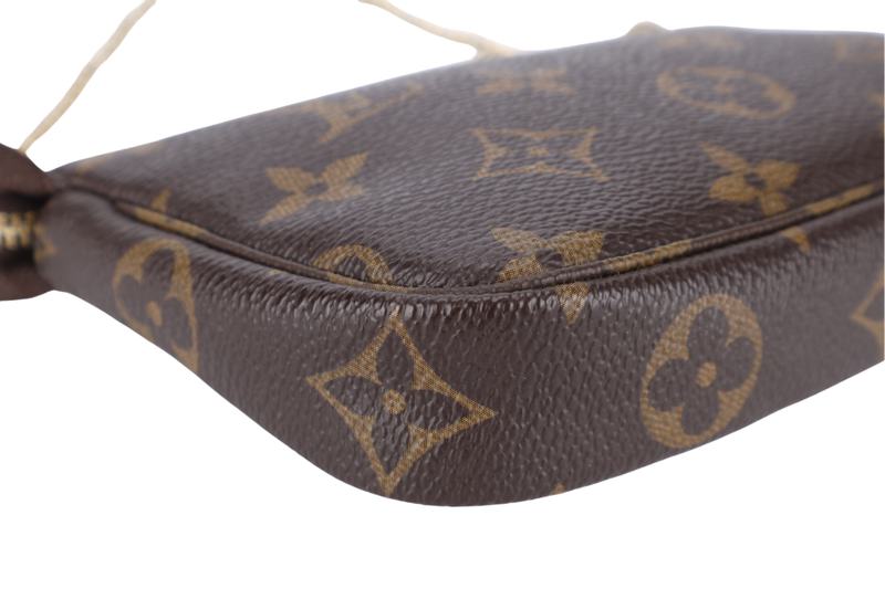 LOUIS VUITTON M68490 VIVIENNE MINI POCHETTE BROWN MONOGRAM CANVAS GOLD HARDWARE