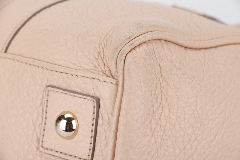 MULBERRY BAYSWATER (1823510) MEDIUM PINK LEATHER GOLD HARDWARE WITH LOCK AND DUST COVER