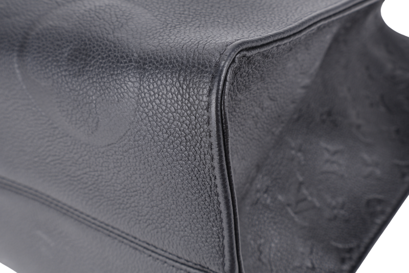 LOUIS VUITTON M44925 ON THE GO GM BLACK MONOGRAM EMPREINTE LEATHER GOLD HARDWARE WITH DUST COVER