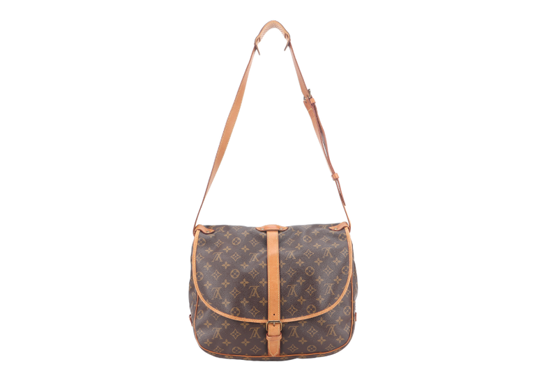 LOUIS VUITTON M42256 SAUMUR 35 MONOGRAM CANVAS GOLD HARDWARE NO DUST COVER