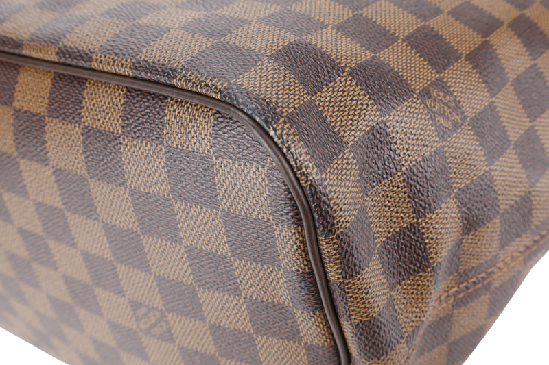 LOUIS VUITTON N51183 SALEYA PM BROWN DAMIER EBENE GOLD HARDWARE WITH DUST COVER