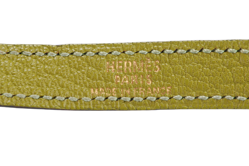 Hermes Kelly Double Tour Bracelet Green Anise with Gold Hardware, no Dust Cover & Box