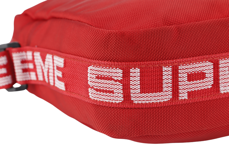 SUPREME RED CANVAS SS18 SLING BAG NO DUST COVER