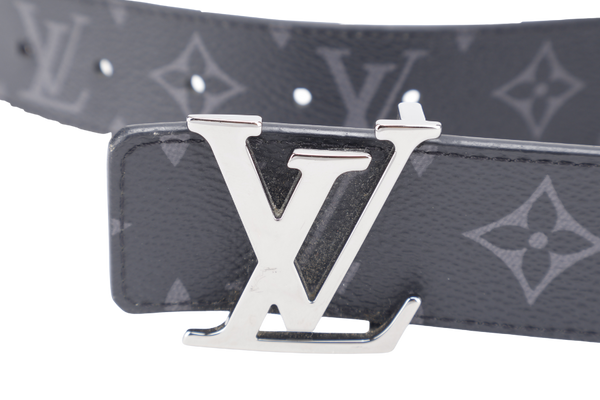 LOUIS VUITTON M0450 LV INITIALES REVERSIBLE BELT MONOGRAM ECLIPSE WITH BOX