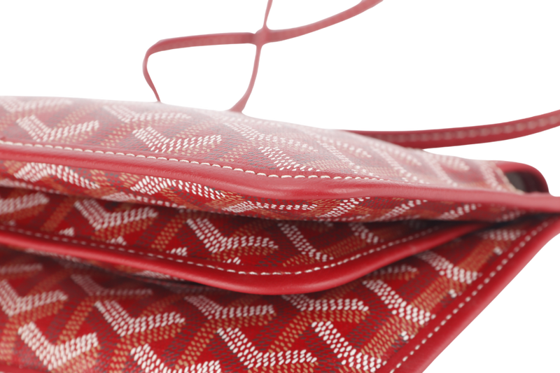 GOYARD PLUMET POCKET WALLET RED COLOR NO DUST COVER