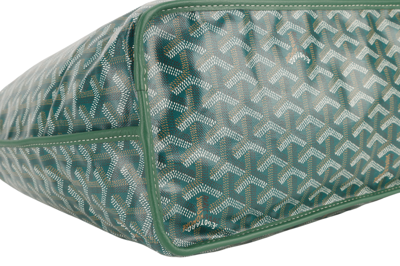 GOYARD ANJOU PM BAG GREEN COLOR WITH DUST COVER