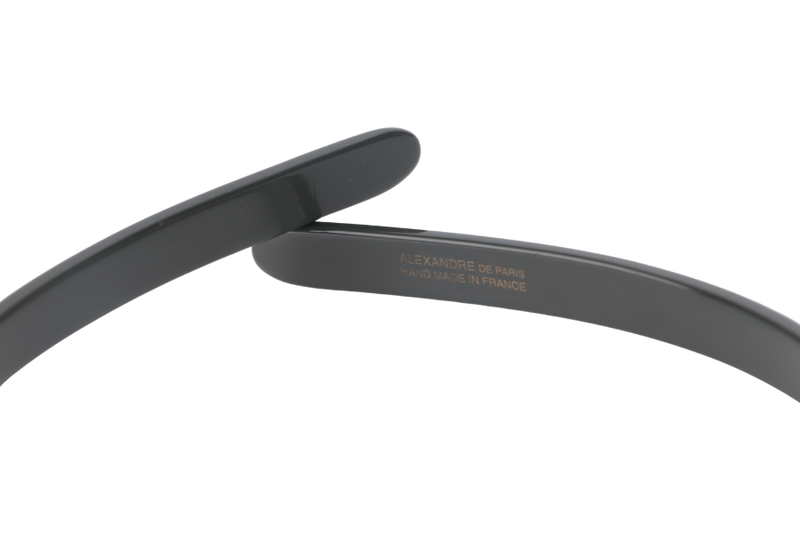 ALEXANDRE DE PARIS (A.D.P) TIMELESS ONYX HEADBAND