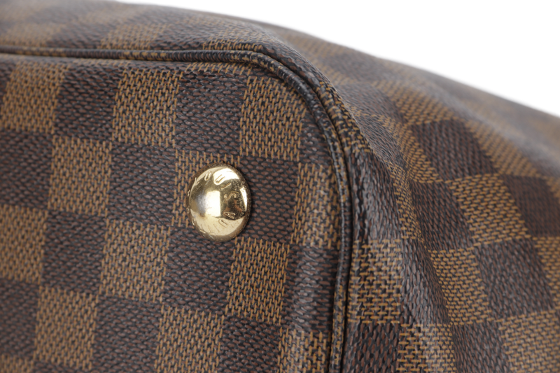 LOUIS VUITTON BELMONT TOTE BAG (N63169) DAMIER EBENE CANVAS WITH DUST COVER, LOCK & KEYS