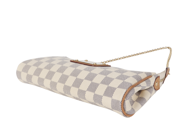 LOUIS VUITTON EVA CLUTCH (M55214) DAMIER AZUR CANVAS NO DUST COVER