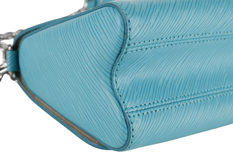 LOUIS VUITTON M50283 TWIST MM MINT GREEN EPI LEATHER SILVER HARDWARE WITH MIRROR NO DUST COVER