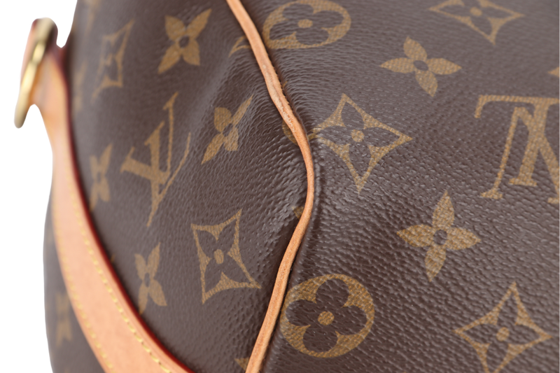 LOUIS VUITTON M46997 SPEEDY BANDOULIERE 25 MONOGRAM COATED CANVAS GOLD HARDWARE WITH PADLOCK AND KEYS NO DUST COVER