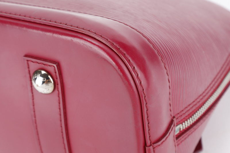 LOUIS VUITTON ALMA PM FUSCHIA EPI LEATHER SILVER HARDWARE WITH LOCK & KEYS NO DUST COVER