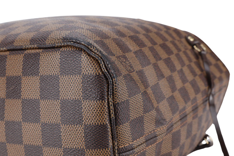 LOUIS VUITTON NEVERFULL MM (N40600) DAMIER EBENE CANVAS GOLD HARDWARE NO DUST COVER