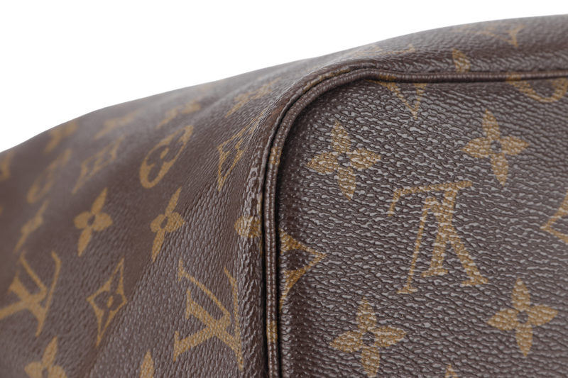 LOUIS VUITTON NEVERFULL MM (M46987) MONOGRAM CANVAS GOLD HARDWARE WITH POUCH