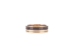 BOUCHERON QUATRE RING 18K YG 9.34G WITH BOX, DUST COVER AND CERT