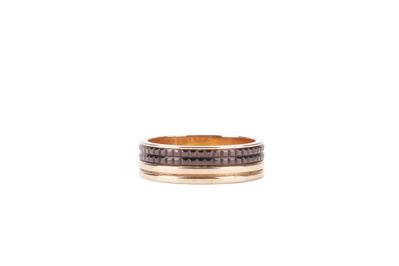 BOUCHERON QUATRE RING 18K YG 9.34G WITH BOX, DUST COVER AND CERT