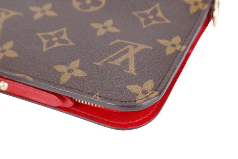 LOUIS VUITTON INSOLITE LONG WALLET GOLD HARDWARE WITH DUST COVER