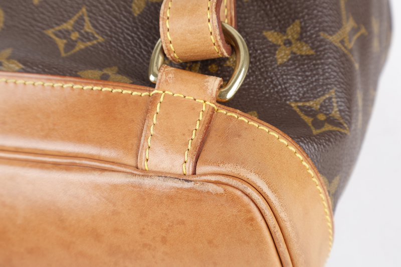 LOUIS VUITTON M51136 MONTSOURIS MM BACKPACK MONOGRAM COATED CANVAS GOLD HARDWARE NO DUST COVER