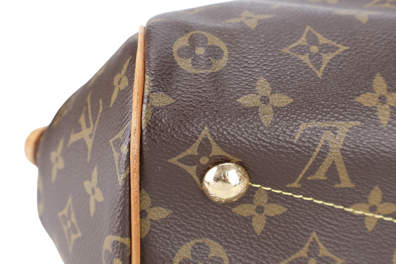 LOUIS VUITTON M40143 TIVOLI PM MONOGRAM COATED CANVAS GOLD HARDWARE NO DUST COVER
