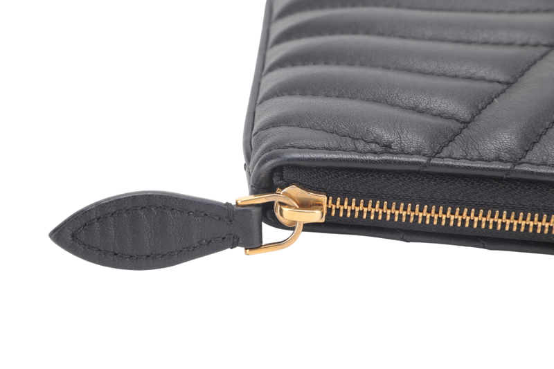 LOUIS VUITTON M63943 NEW WAVE POCHETTE BLACK CALF LEATHER WITH DUST COVER