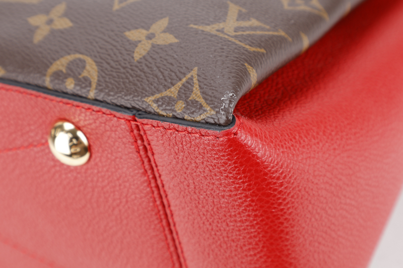 LOUIS VUITTON SURENE MM CERISE MONOGRAM CANVAS GOLD HARDWARE WITH DUST COVER