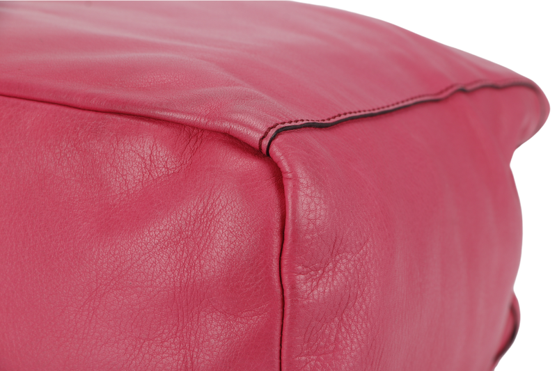 RABEANCO PINK LEATHER 2 WAY USE BAG WITH DUST COVER