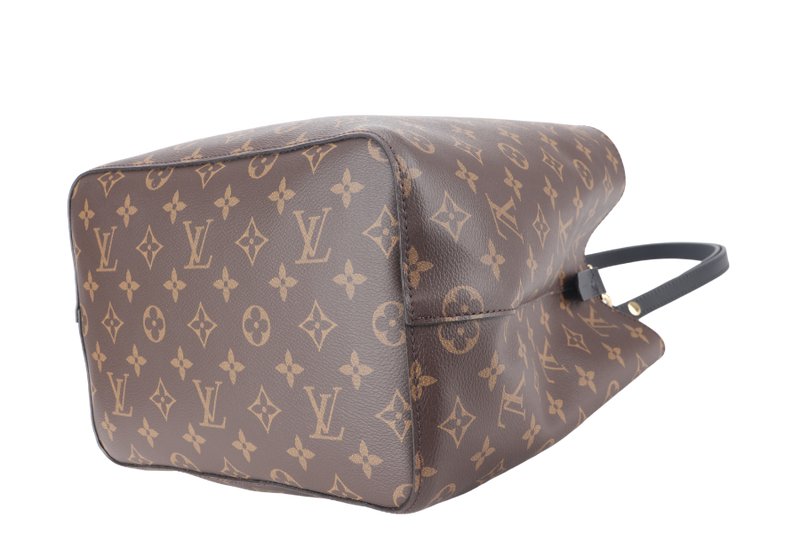 LOUIS VUITTON M44020 NEONOE MM MONOGRAM CANVAS GOLD HARDWARE WITH STRAPS AND DUST COVER