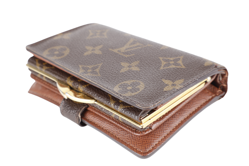 LOUIS VUITTON M61674 PORTEFEUILLE VIENNOIS WALLET GOLD HARDWARE WITH DUST COVER AND BOX