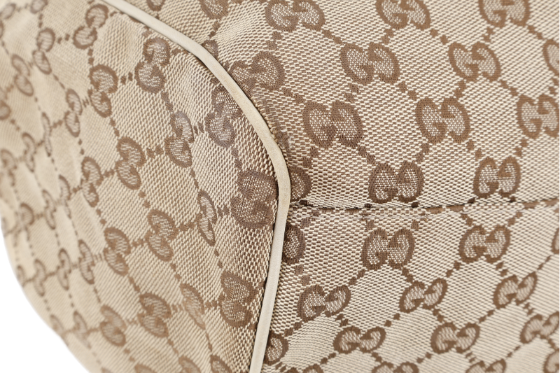 GUCCI GG SUKEY BROWN MEDIUM CANVAS HOBO BAG GOLD HARDWARE NO DUST COVER
