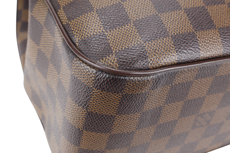 LOUIS VUITTON UZES TOTE BAG DAMIER EBENE CANVAS GOLD HARDWARE NO DUST COVER